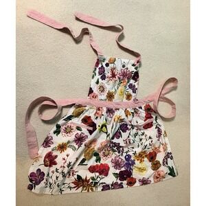 Anthropologie Nathalie Lete Helena Apron Floral One Size Cotton Baking Cooking